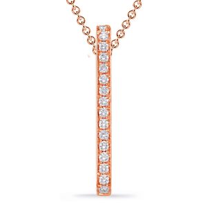 Rose Gold Diamond Pendant Rose Gold Diamond Pendant