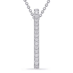 White Gold Diamond Pendant White Gold Diamond Pendant