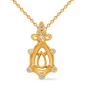 Yellow Gold Diamond Pendant 10x7 Pear Yellow Gold Diamond Pendant 10x7 Pear