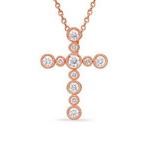 Rose Gold Diamond Cross Rose Gold Diamond Cross