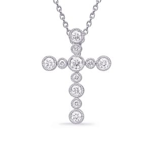 White Gold Diamond Cross White Gold Diamond Cross