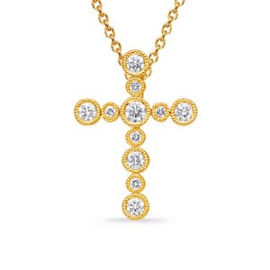 Yellow Gold Diamond Cross Yellow Gold Diamond Cross