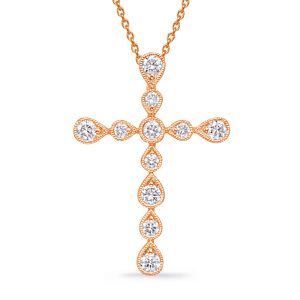 Rose Gold Diamond Cross Rose Gold Diamond Cross