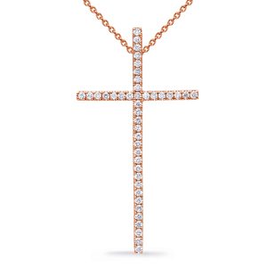 Rose Gold Diamond Cross Rose Gold Diamond Cross