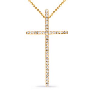 Yellow Gold Diamond Cross Yellow Gold Diamond Cross
