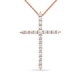 Rose Gold Diamond Cross Rose Gold Diamond Cross