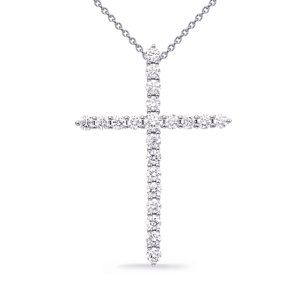 White Gold Diamond Cross White Gold Diamond Cross