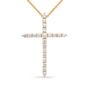 Yellow Gold Diamond Cross Yellow Gold Diamond Cross
