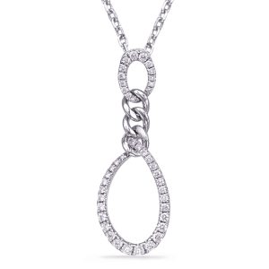 White Gold Diamond Pendant White Gold Diamond Pendant