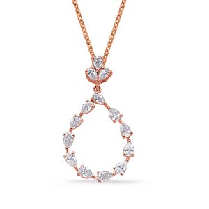 Rose Gold Diamond Pendant Rose Gold Diamond Pendant