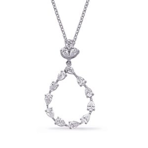 White Gold Diamond Pendant White Gold Diamond Pendant