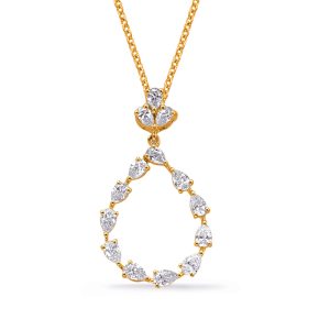 Yellow Gold Diamond Pendant Yellow Gold Diamond Pendant