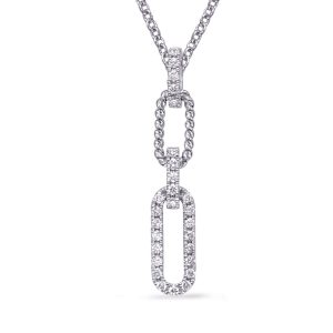 White Gold Diamond Pendant White Gold Diamond Pendant
