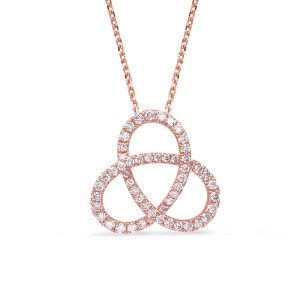 Rose Gold Diamond Pendant Rose Gold Diamond Pendant