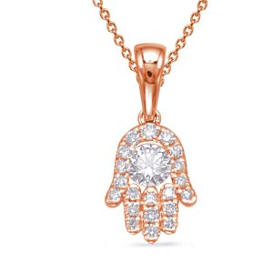 Rose Gold Diamond Pendant Rose Gold Diamond Pendant