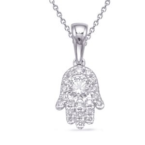 White Gold Diamond Pendant White Gold Diamond Pendant