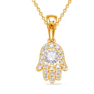 Yellow Gold Diamond Pendant Yellow Gold Diamond Pendant