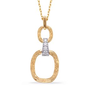 Yellow & White Gold Diamond Pendant Yellow & White Gold Diamond Pendant