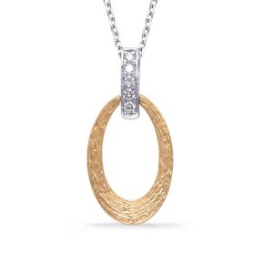 Yellow & White Gold Diamond Pendant Yellow & White Gold Diamond Pendant