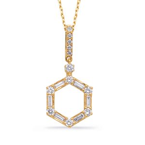 Yellow Gold Diamond Pendant Yellow Gold Diamond Pendant