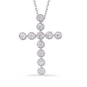 White Gold Diamond Pendant White Gold Diamond Pendant