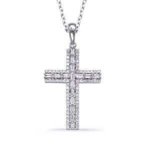 White Gold Diamond Pendant White Gold Diamond Pendant