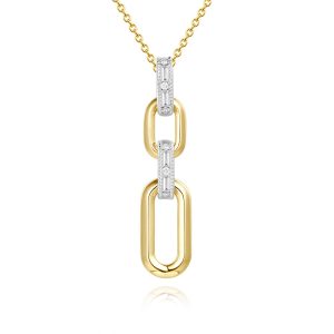 Yellow & White Gold Diamond Pendant Yellow & White Gold Diamond Pendant