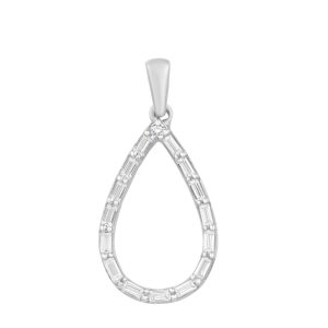 White Gold Diamond Pendant White Gold Diamond Pendant