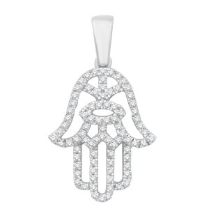White Gold Diamond Pendant White Gold Diamond Pendant
