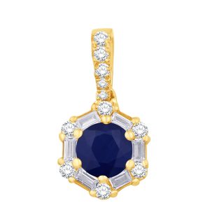 Yellow Gold Diamond & Sapphire Yellow Gold Diamond & Sapphire