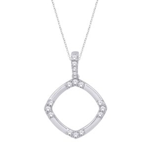 White Gold Diamond Pendant White Gold Diamond Pendant