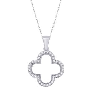 White Gold Diamond Pendant White Gold Diamond Pendant